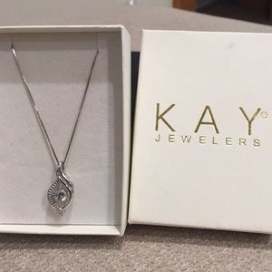 Diamond necklace 1/5 ct the round cut